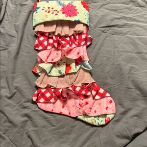 The Pioneer Woman Red and Pink Holiday Stocking